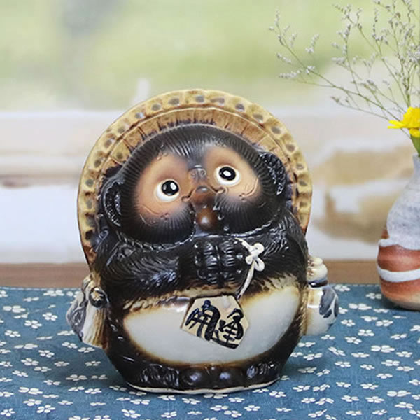 楽天市場】【ポイント10倍】信楽焼 5号お願い狸(オス) 信楽焼きたぬき