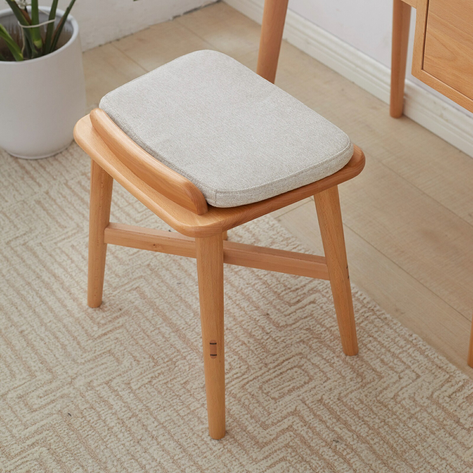 楽天市場】【WAYSHOME】 ドレッサー スツール クッション付き