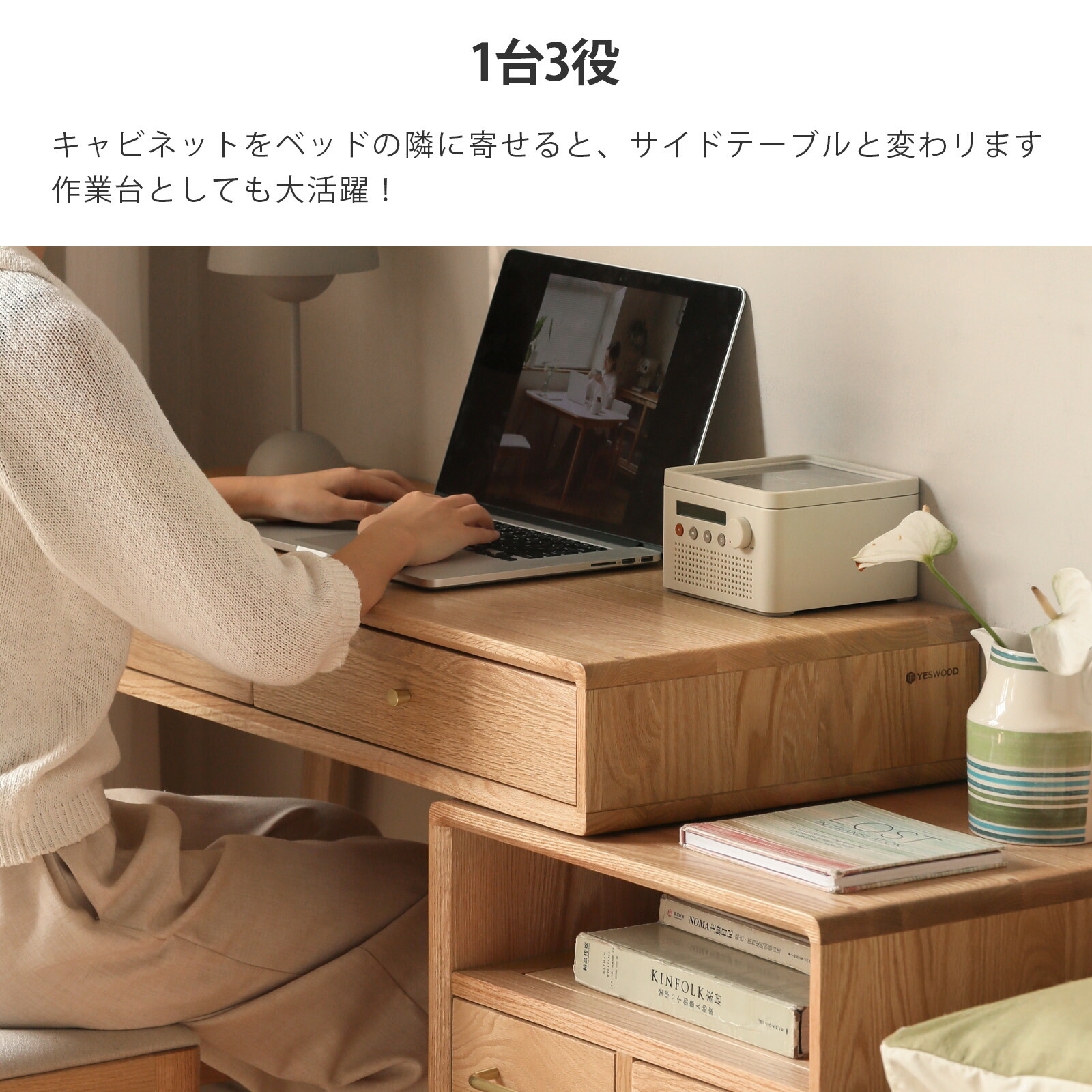 楽天市場】【YESWOOD公式】ドレッサー 鏡台 書斎デスク デスク 化粧台