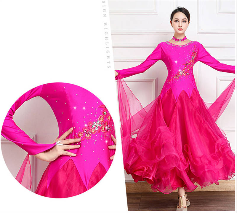 楽天市場】社交ダンスドレス ひらひらフロート 社交ダンス 練習着