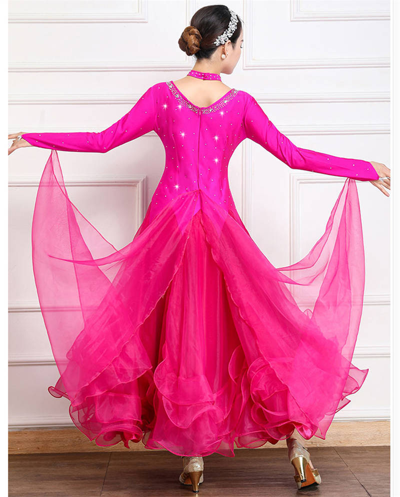 楽天市場】社交ダンスドレス ひらひらフロート 社交ダンス 練習着