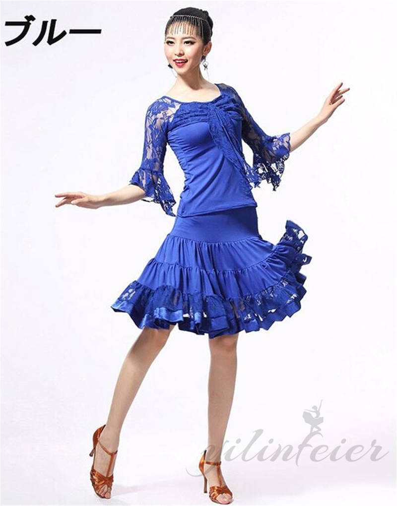 楽天市場】上下セット 社交ダンス 衣装 社交ダンスドレス ラテンドレス