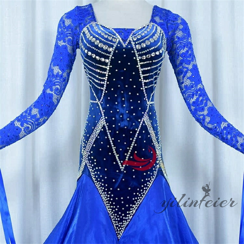 楽天市場】【受注生産】豪華社交ダンスドレス ダンス衣装 発表会 社交