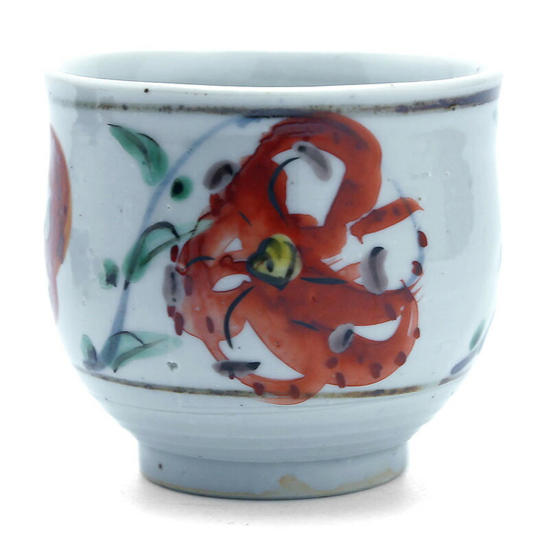 楽天市場】九谷焼：色絵百合文湯呑・須田菁華《湯呑》 : 和食器の愉し
