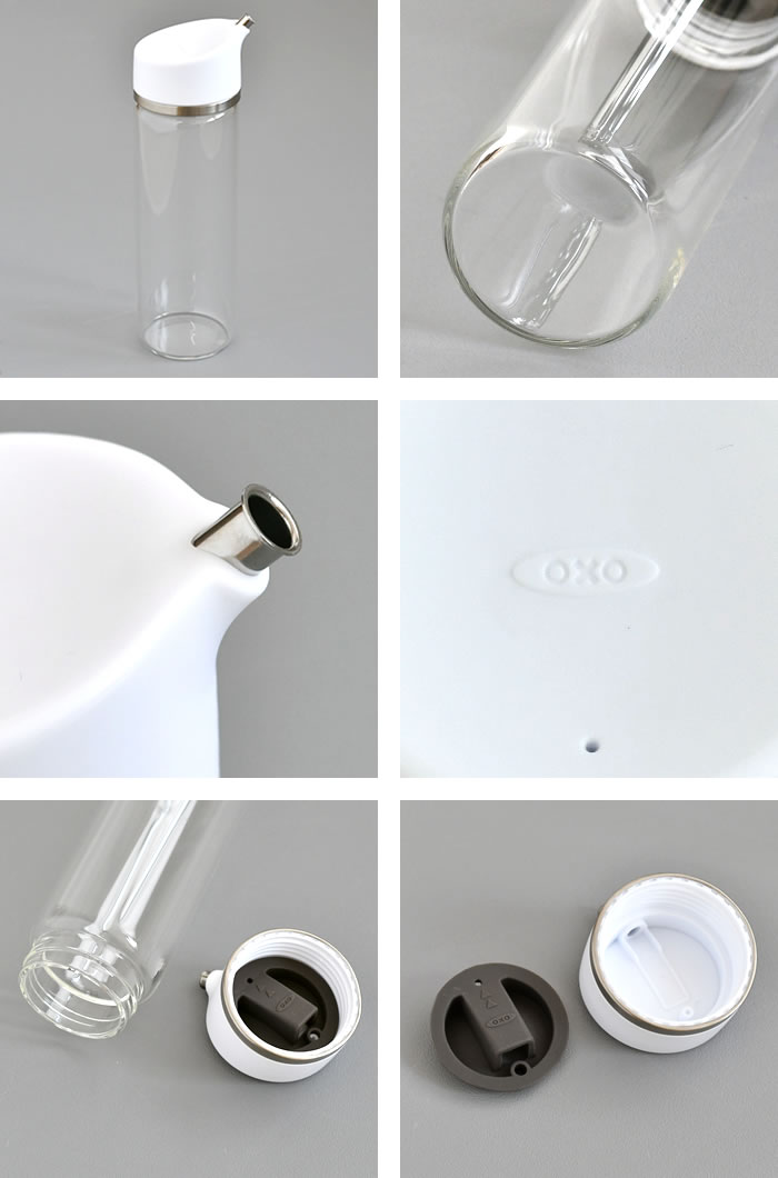 楽天市場】オイルボトル 液だれしない OXO オクソー オイル＆ビネガー