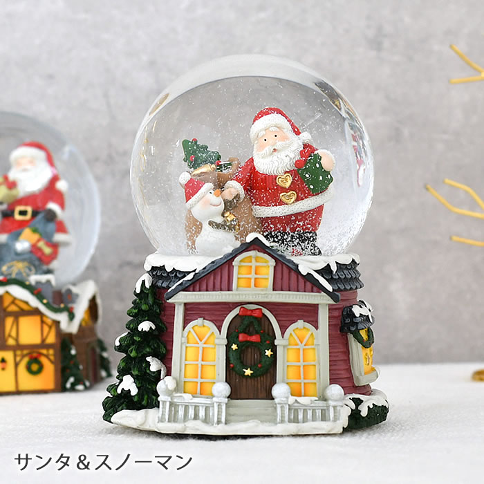 楽天市場】＼楽天1位／ スノードーム オルゴール クリスマス