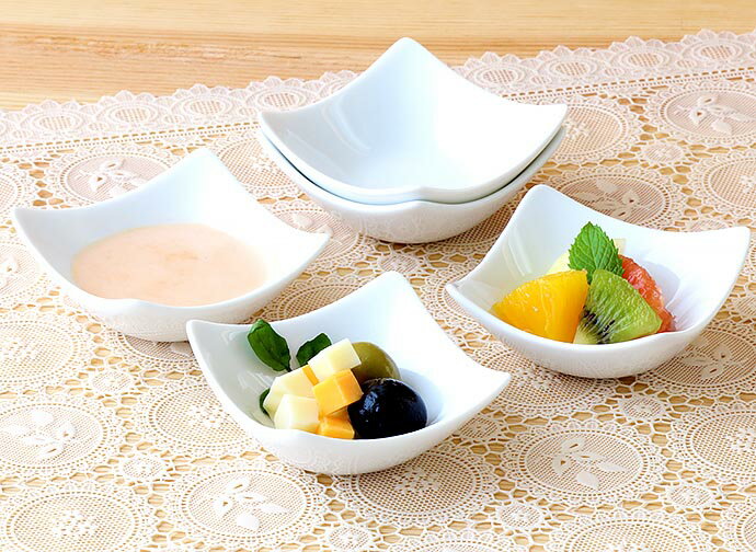 楽天市場】小鉢 プチ ボウル 5個set 7cm角 | 食器 磁器 皿 小皿 鉢 豆
