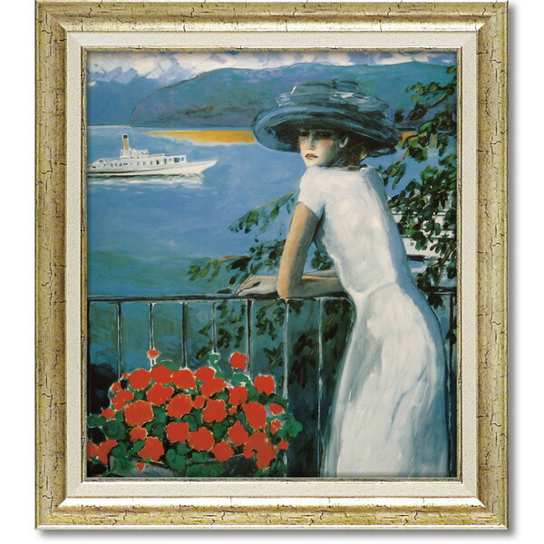 ヴィンテージ ジャン=ピエール・カシニョール 複製画 絵画 人物画