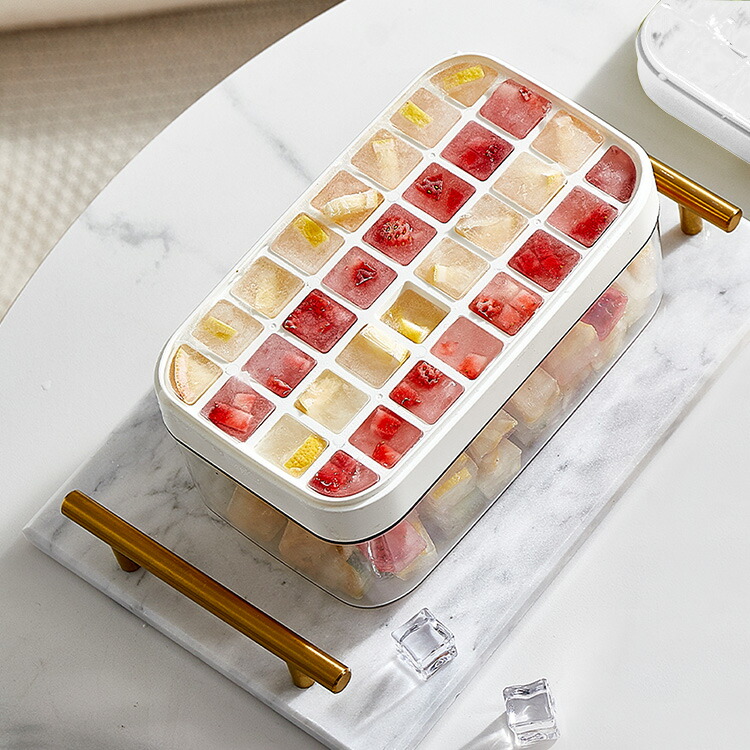 楽天市場】ZASA ワンプッシュ製氷皿 シリコン製 製氷 容器 アイス