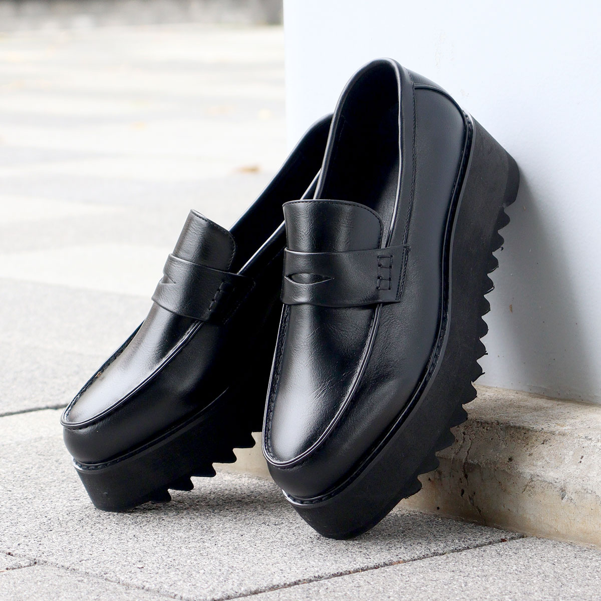 楽天市場】30%OFF 【ラスイチSALE】 ローファー メンズ 厚底 6cmヒール