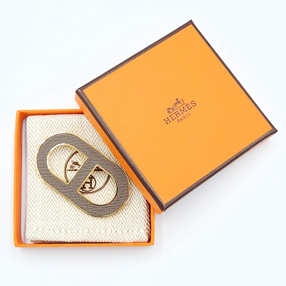 楽天市場】エルメス HERMES シェーヌダンクル ブローチ エタン