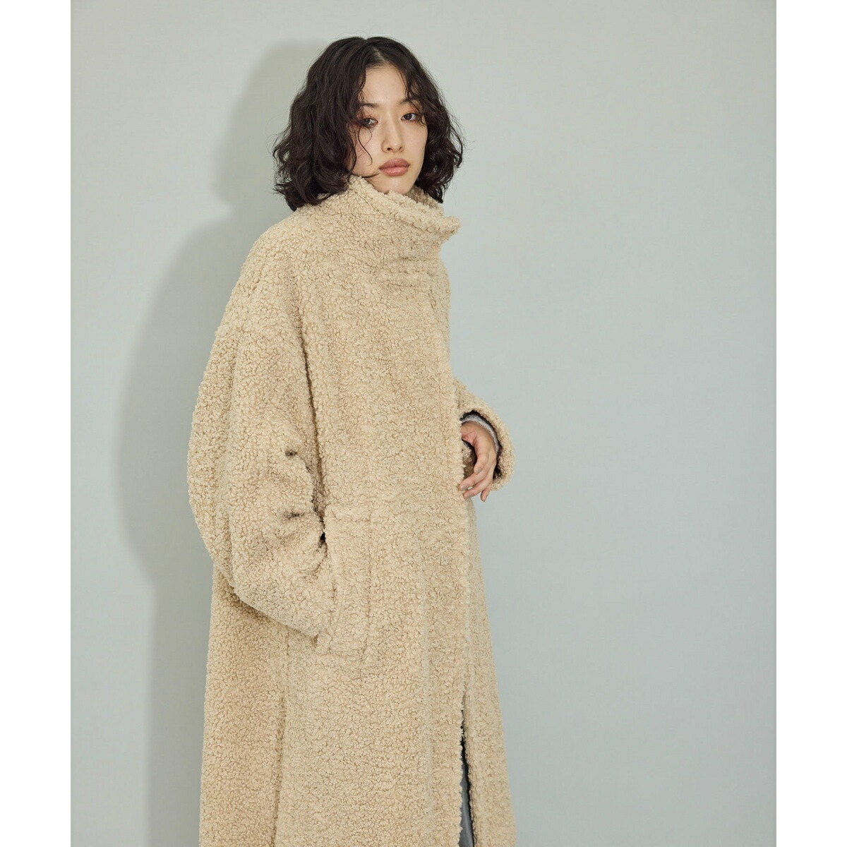 楽天市場】【WEB限定】スタンドカラーボアコート／アダムエロペ（ADAM