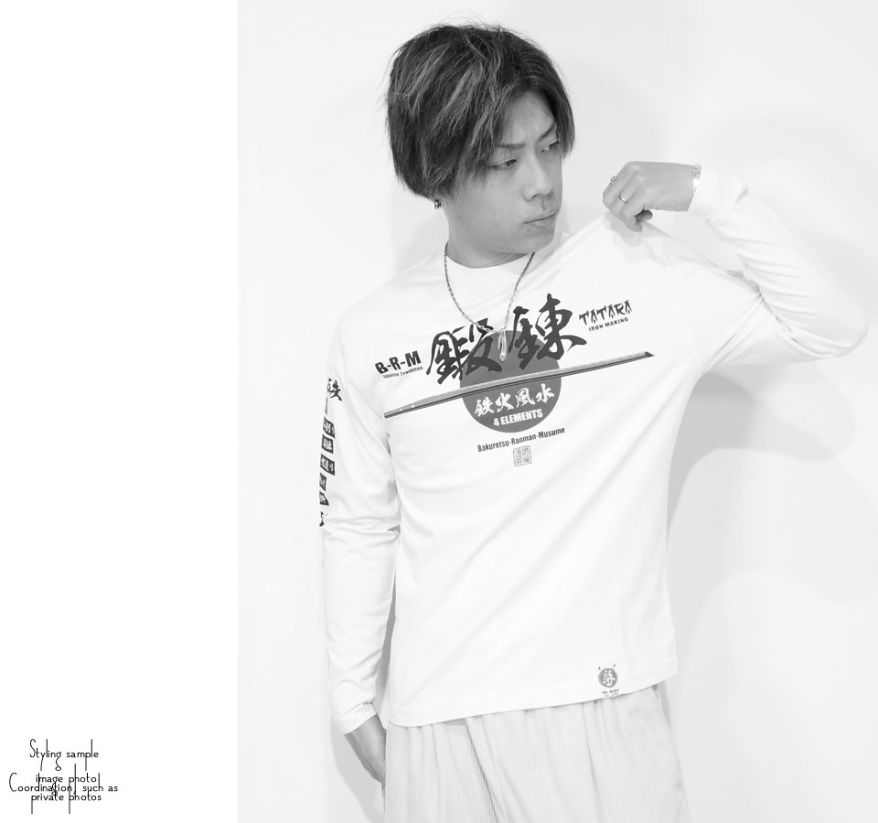 楽天市場】アウトレット!!爆裂爛漫娘 日本刀 和柄 長袖Tシャツ ロンTee