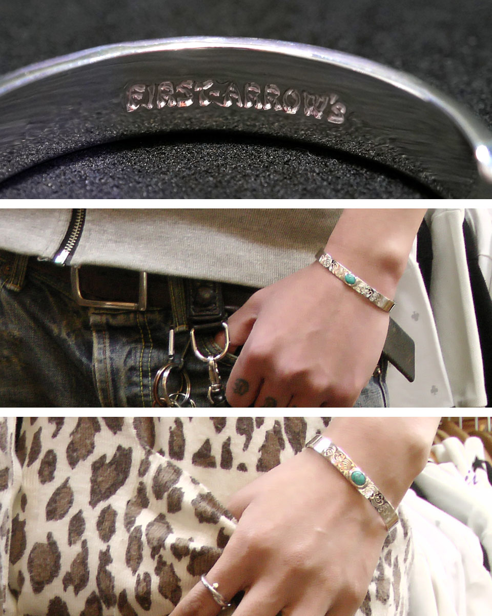 楽天市場】ポイント2倍!!ファーストアローズ ターコイズ付 カラ草彫り