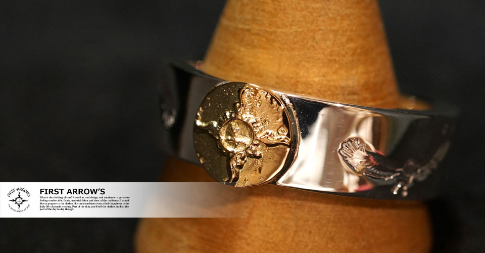 楽天市場】ポイント2倍!!ファーストアローズ K18付き 平打ち8mm EAGLE