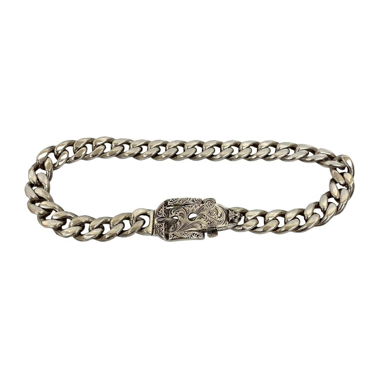 GUCCI Arabesque Cat Head Kihei Belt Necklace – Trip