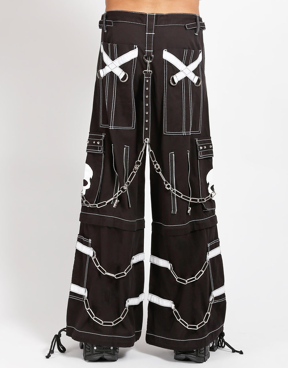 TRIPP NYC - SKULL ZIP OFF PANT WHITE