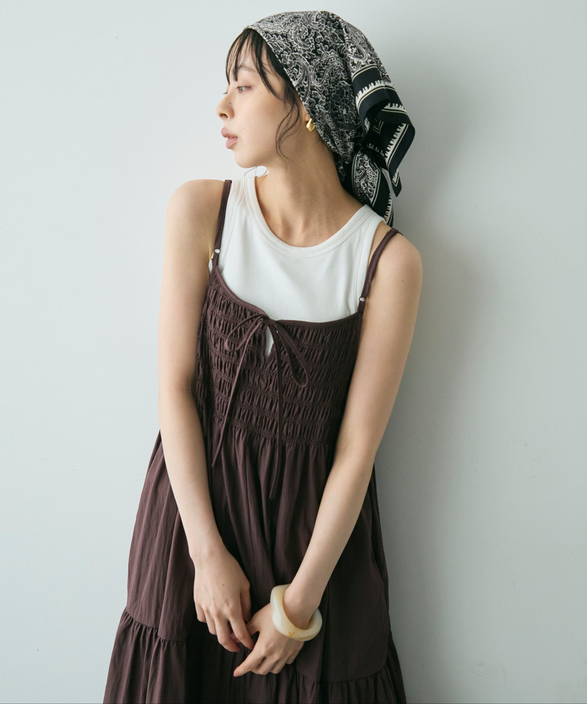 シャーリングキャミワンピース | Trish