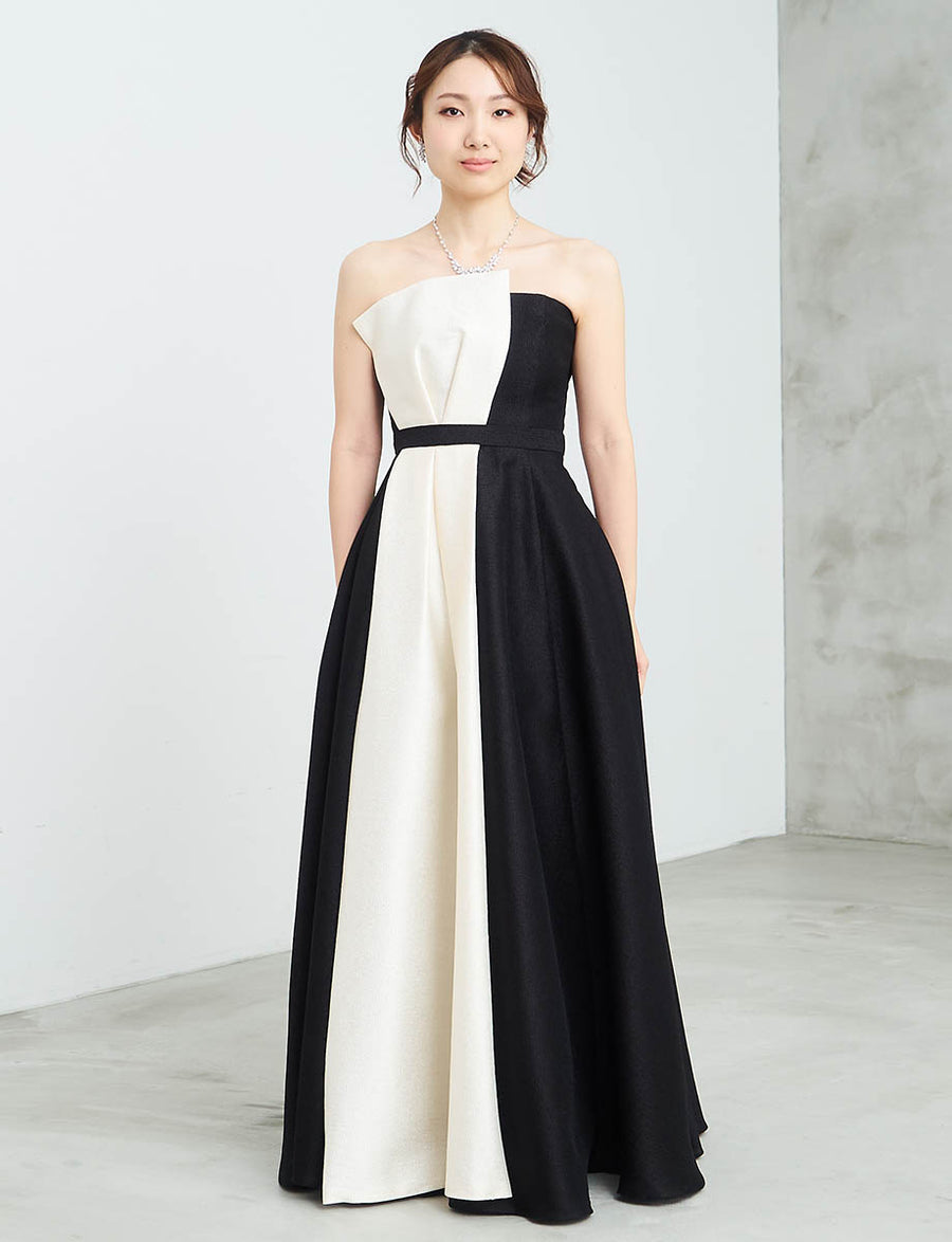 THEREDTHREAD エスリボンドレスプリー black×white THEREDTHREAD エス