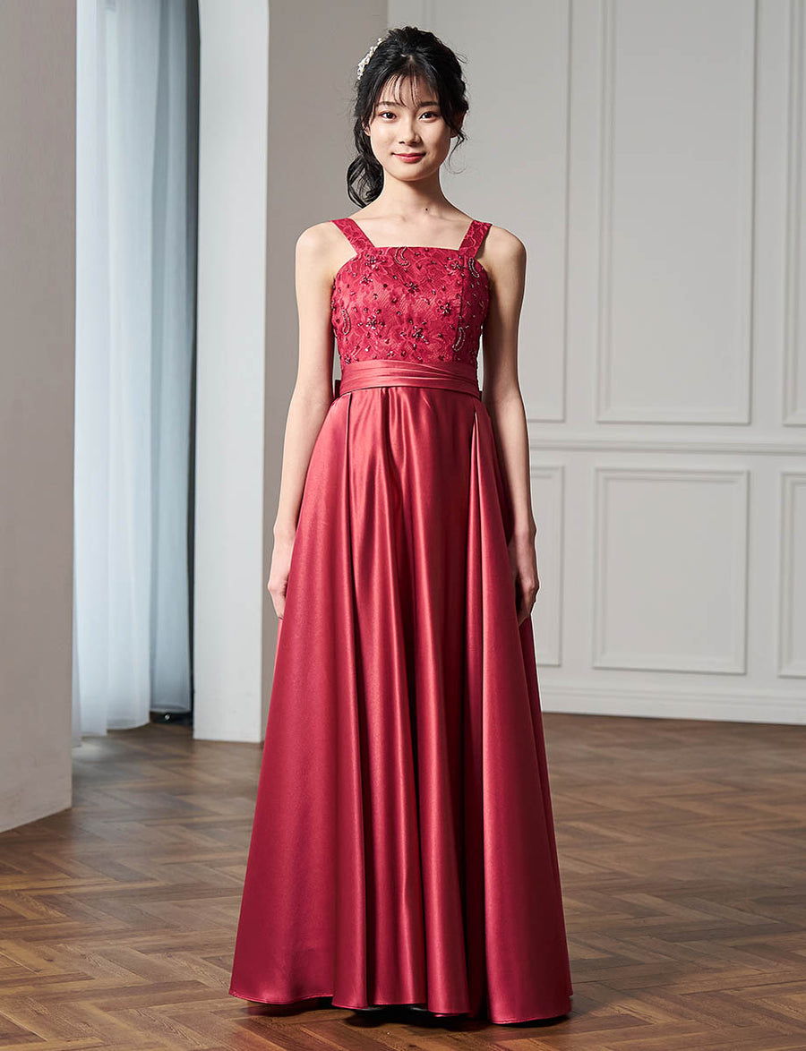 固定・肩紐タイプ【細幅】ジュニアドレス（130〜160cm）｜TWEED GIRL