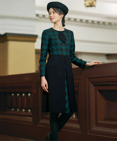 MARY QUANT ワンピース マリークワント フリルリボンミニワンピース