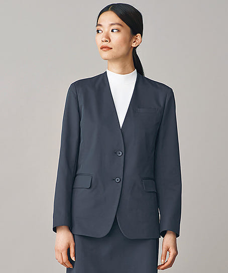 BRING】ノーカラージャケット（レディース） NAJ015 | 事務服・会社