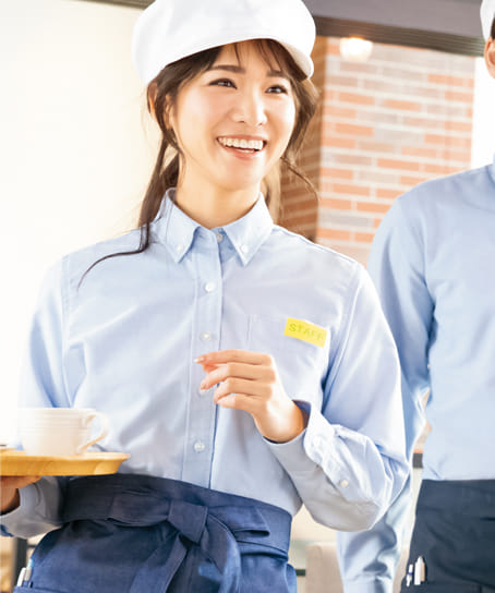 全5色】レディース長袖オックスボタンダウンシャツ AZ-7871 | 飲食店