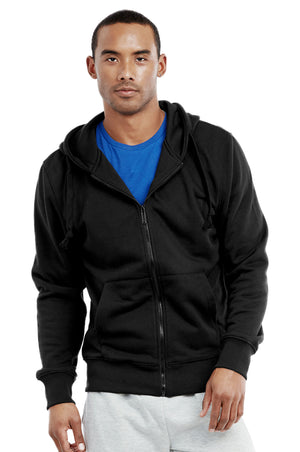 KNOCKER MEN'S ZIPPER HOODIE (HD2000_BLACK) – Uni Hosiery Co Inc.