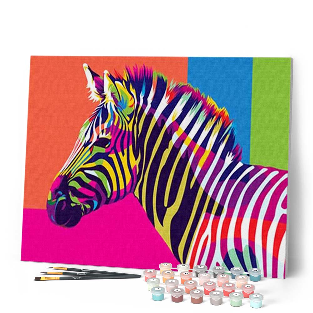 Pop Art Zebra – Figured'Art