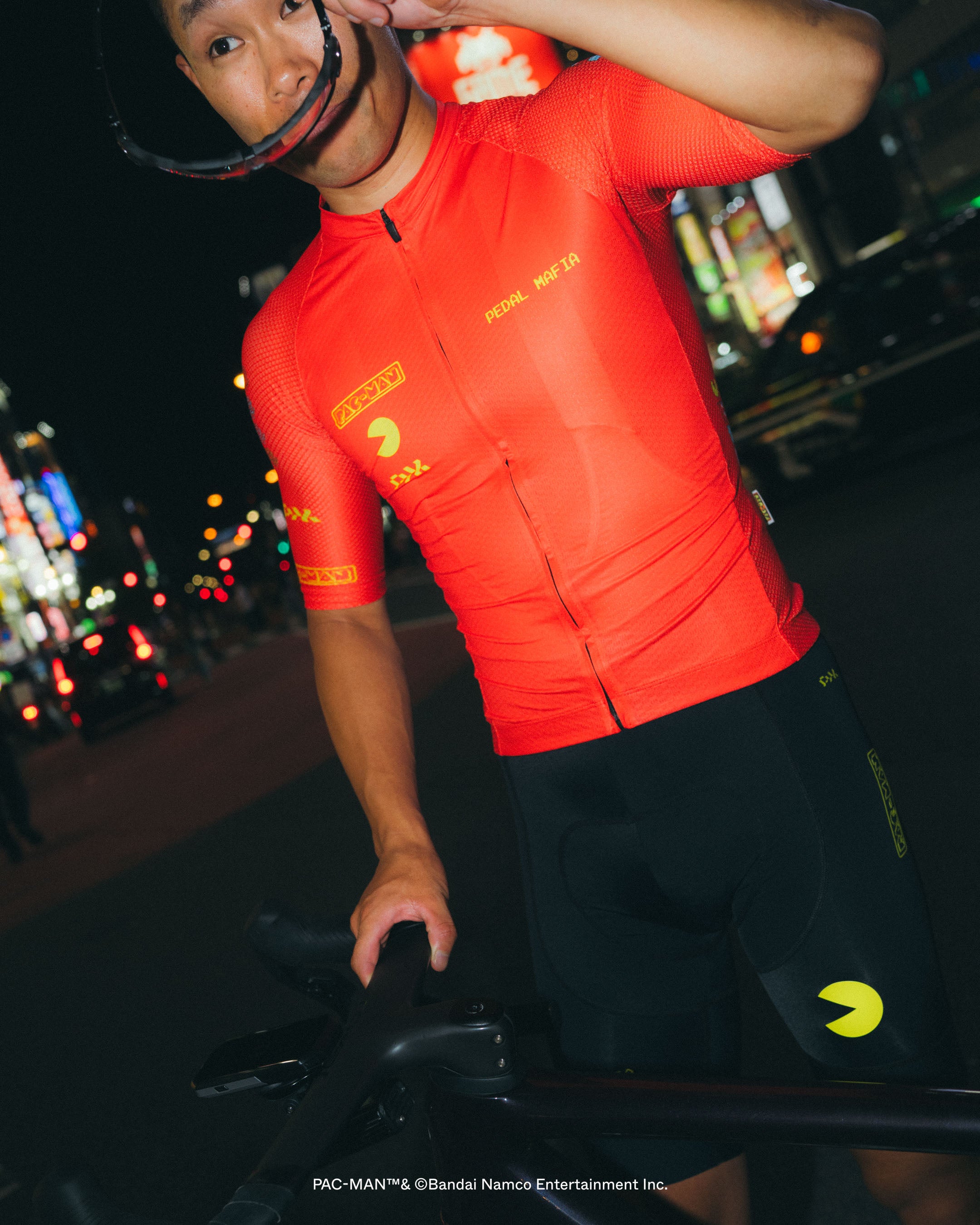 Men's Core Jersey - PAC-MAN Red | Pedal Mafia
