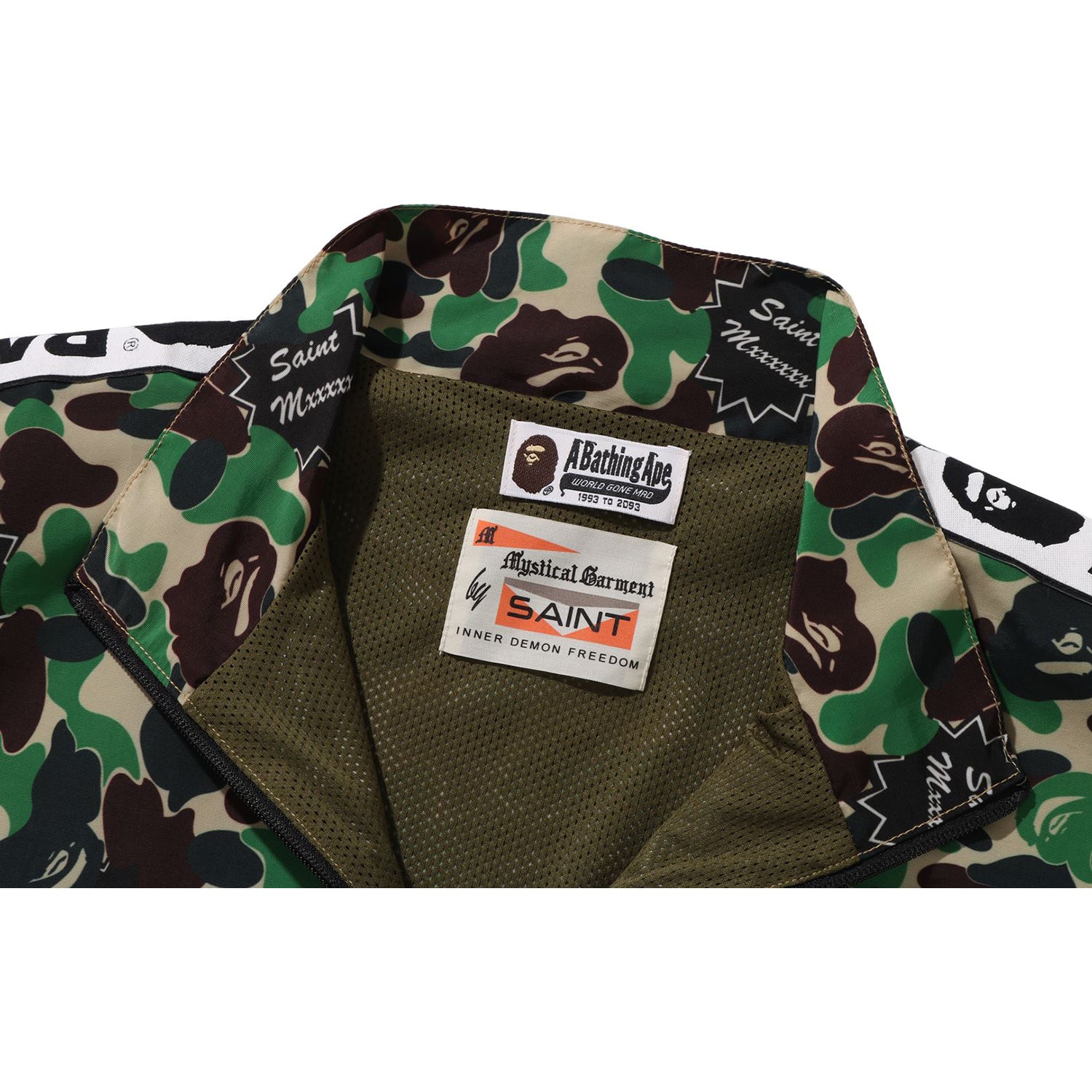 BAPE X SAINT MXXXXXX ABC CAMO TRACK JACKET MENS – us.bape.com