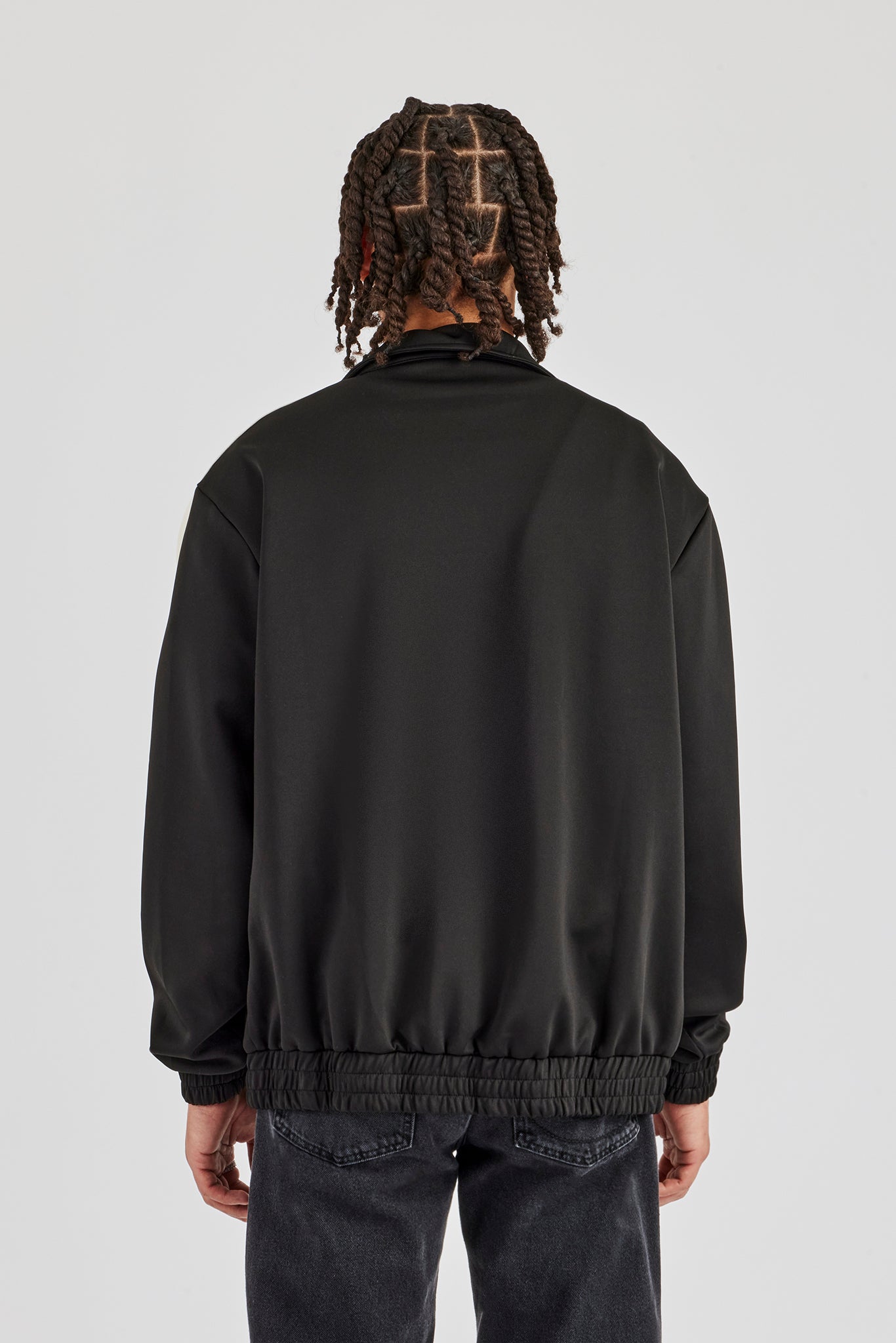 Contrast Panel Track Jacket - Black | Mens Outerwear | Shop