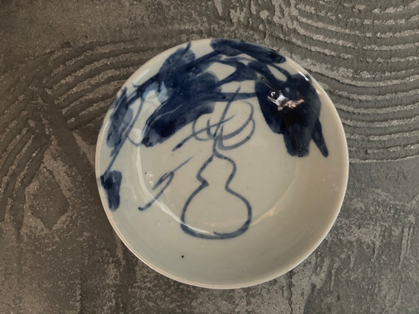 大阪】中尾万作 染付ひさご文5寸皿MM7 – UTSUWA HIYORI