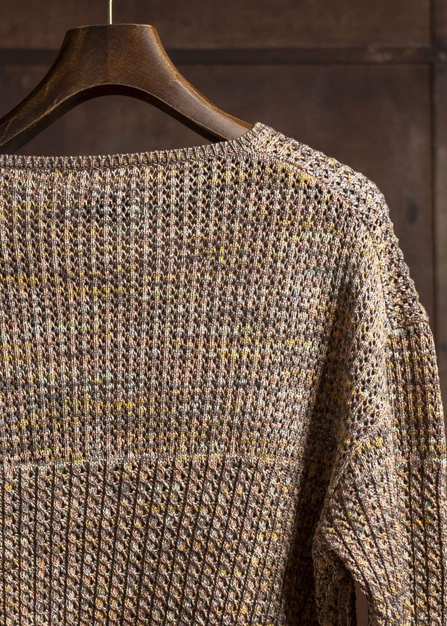 amachi. Natural shaped Knit AY16-32 Blue Gray – VISION OF FASHION