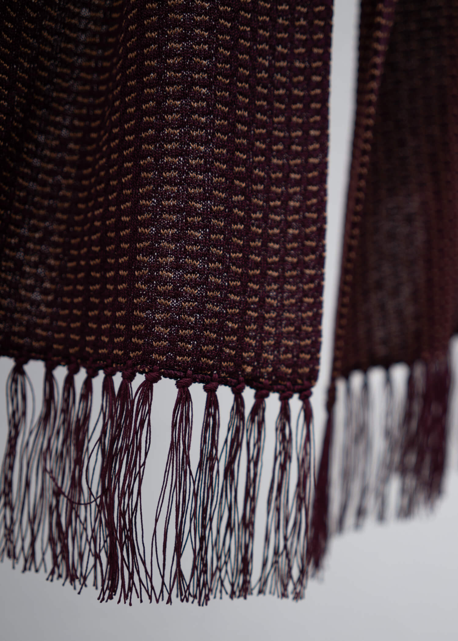 Taiga Takahashi LOT.015 STOLE BORDEAUX – VISION OF FASHION