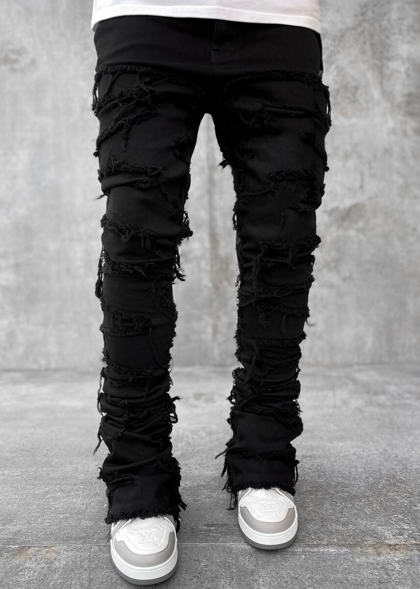 Guapi Jeans - Blood Diamond Stacked Denim - Obsidian Black