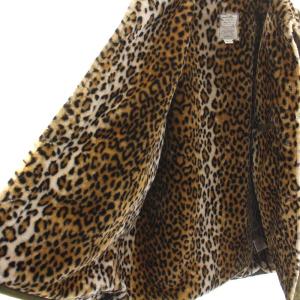 レオパードボアジャケット LEOPARD BOA JACKET 中綿 ブルゾン シングル