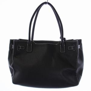 傳濱野 ハンドバッグ トートバッグ 南京錠 鍵付き レザー 黒 ブラック