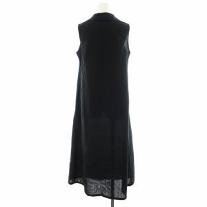 ヨウジヤマモト 黒 ノースリーブ ハイネック フレアワンピース ヨウジ