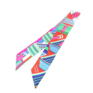 エルメス DIES ET HORE 占星術 カレ40 プチカレ スカーフ シルク 青