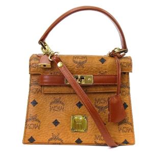 ショルダーバッグ 皮革 レザー ロゴ 茶 ブラウン（2024/10/24買取