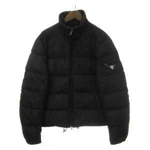 ダウンジャケット 三角プレート ロゴ ジップアップ SGJ091 黒 50（2023