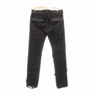 09AW 78デニム クラッシュ デニムパンツ D4524 ブラック 3（2025/01/30
