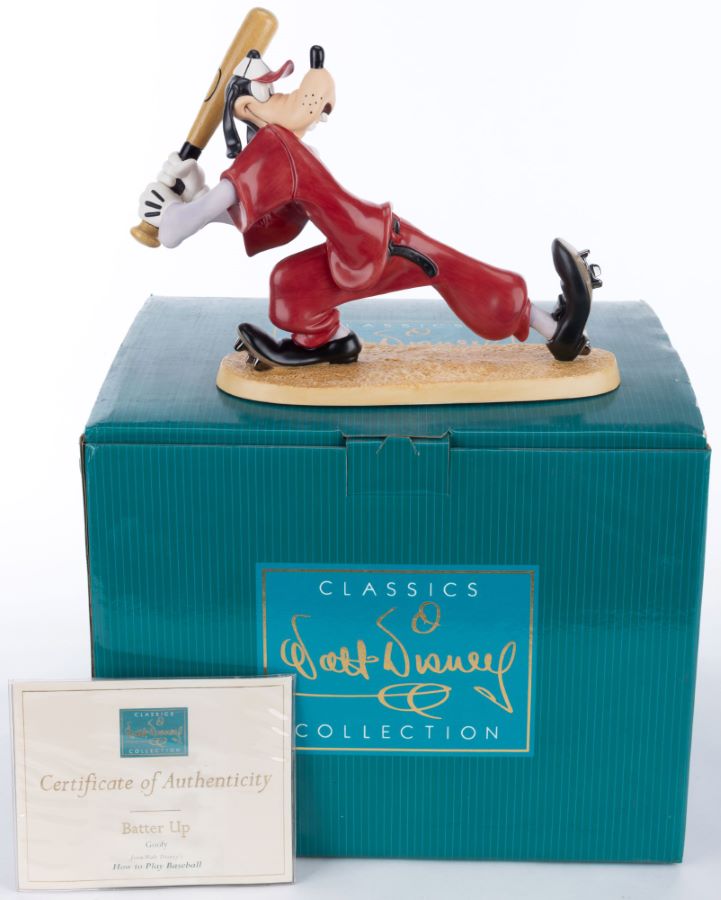 Goofy 'Batter Up' Baseball Figurine - ID: 761880412665 | Van Eaton