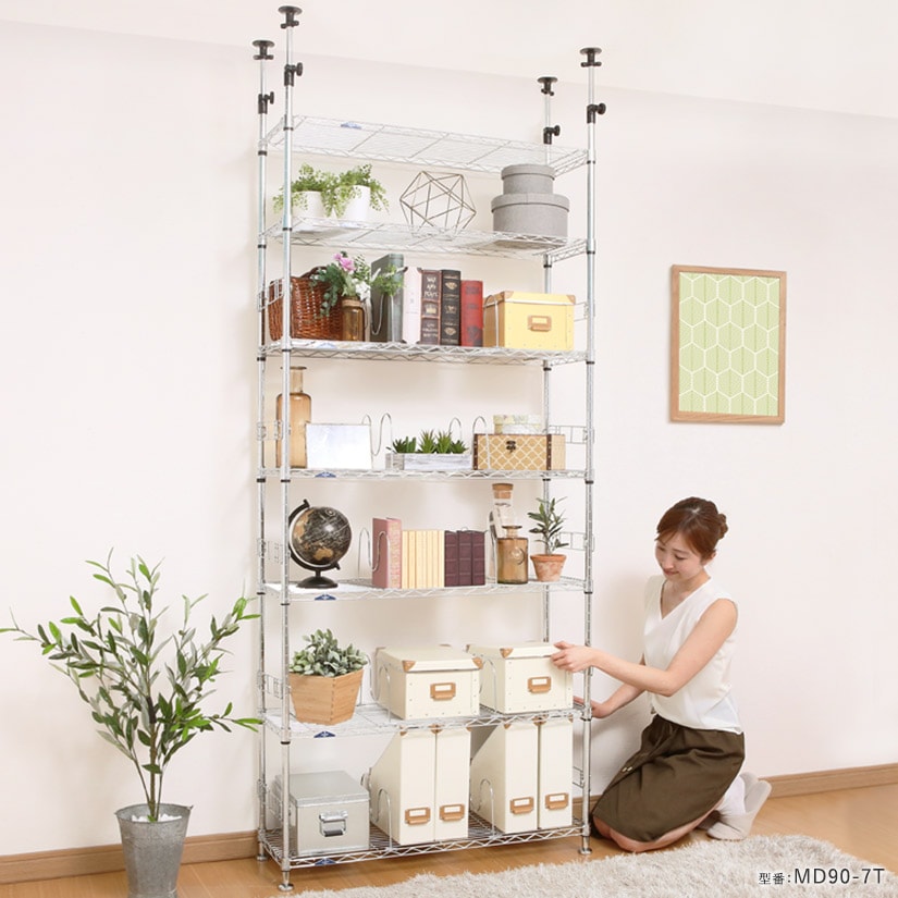 19mm] 幅75 7段 ルミナス 突っ張りラック | ルミナス・エレクター専門