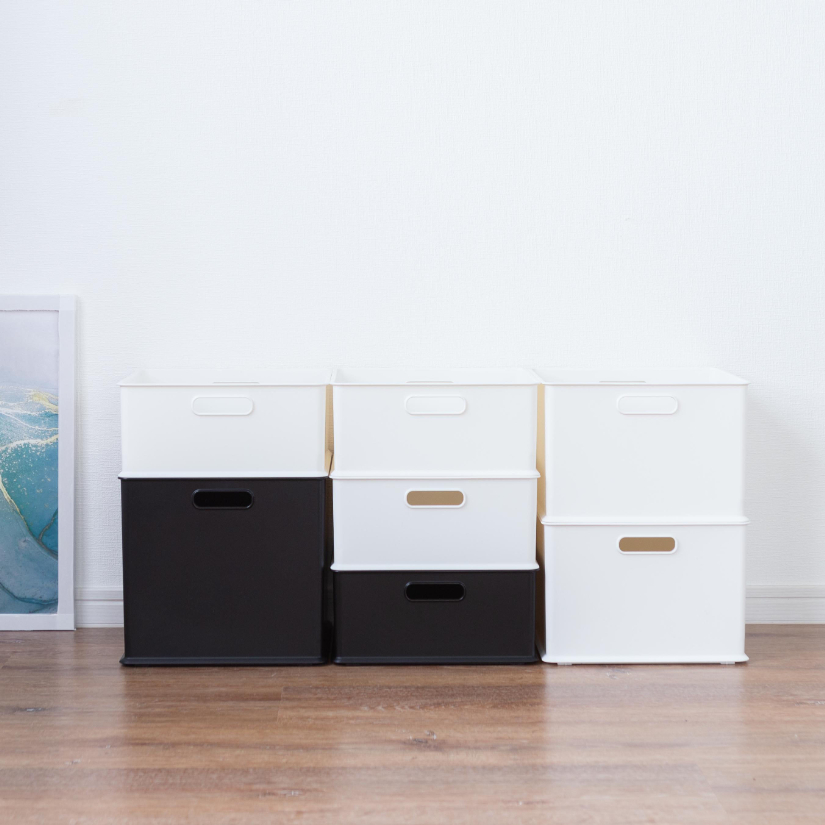 ホワイトのみ予約販売(2月中旬出荷予定) プラスチック収納ボックス