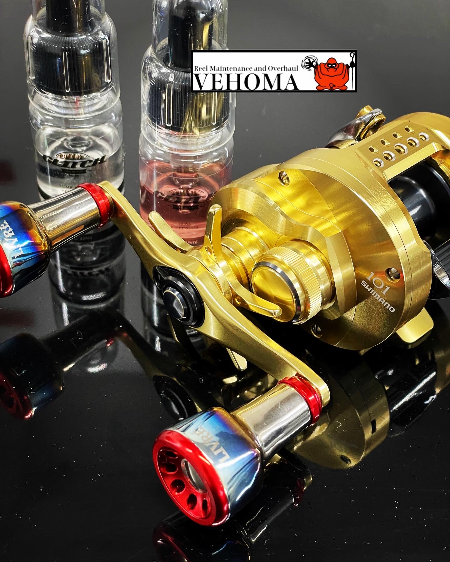 シマノ 21カルカッタコンクエスト101 オーバーホール ギア干渉