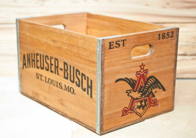 9070-N ANHEUSER-BUSCH BEER CRATE NO LID – Vintage Editions