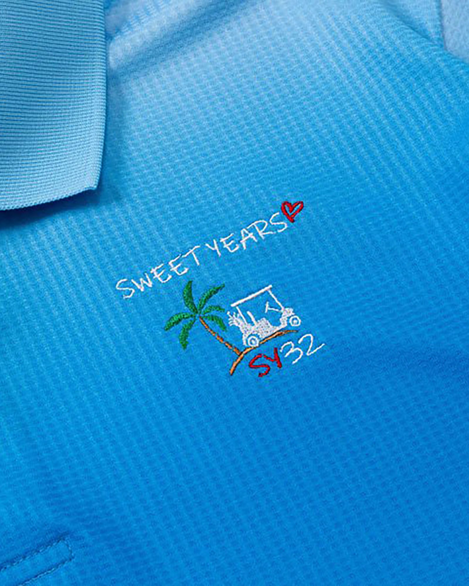 SY32 SWEET YEARS】レディース ポロシャツ M ブルー SY32 SWEET YEARS