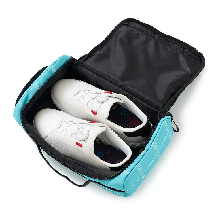 V12 - TYPO GRID SHOES CASE | シューズケース | ターコイズ | ユニ